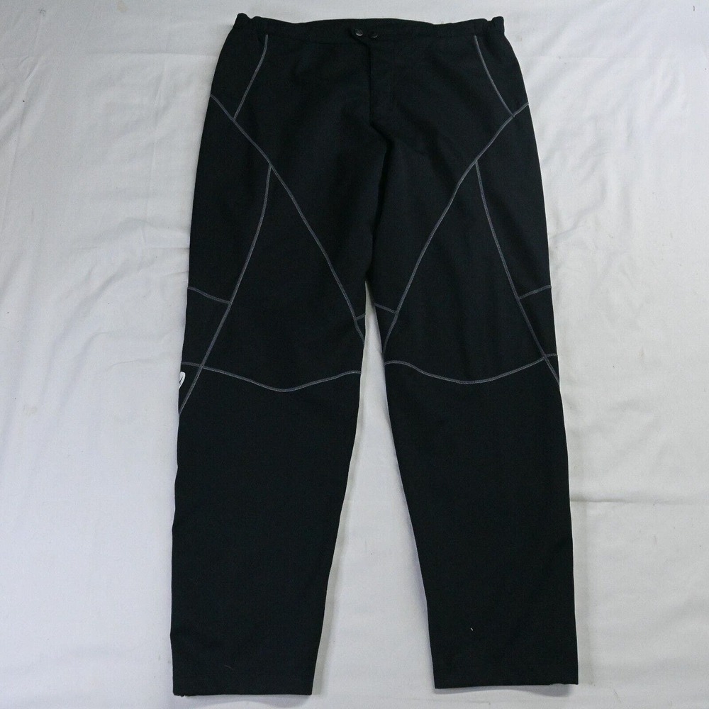 Sugoi Womens Size L‎ Black Cycling Pants With Zip Ankles And Reflective Accents
